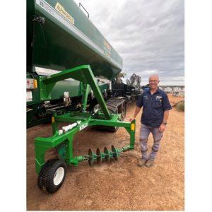 Mic Fels and his Kelly chain inspired i-paddock renovator 